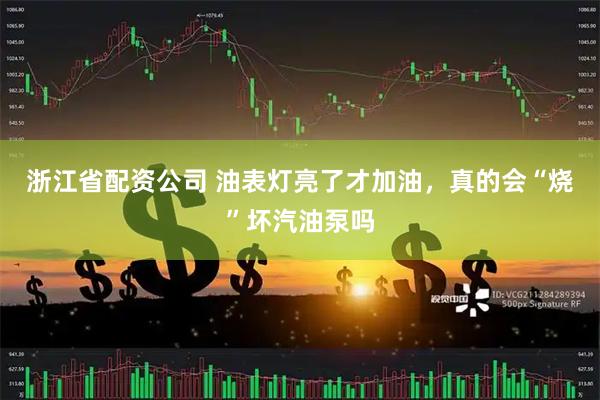 浙江省配资公司 油表灯亮了才加油，真的会“烧”坏汽油泵吗